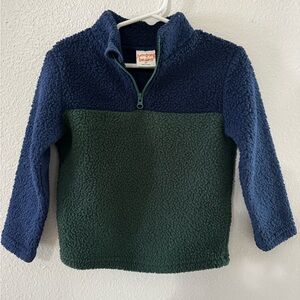 Jumping Beans Kids' Blue and Green Fleece Pullover